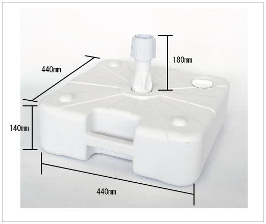 のぼり用注水式スタンド(M/満水時約22kg/白)