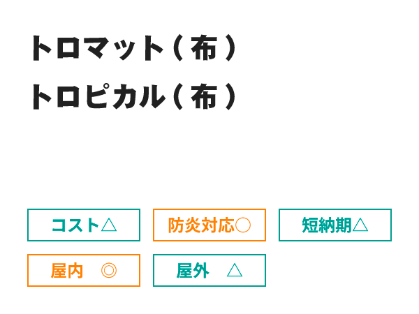 布(ポリエステル)素材