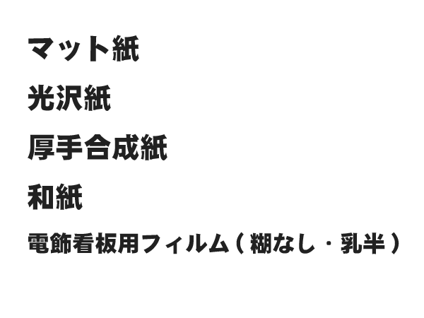 紙・フィルム素材