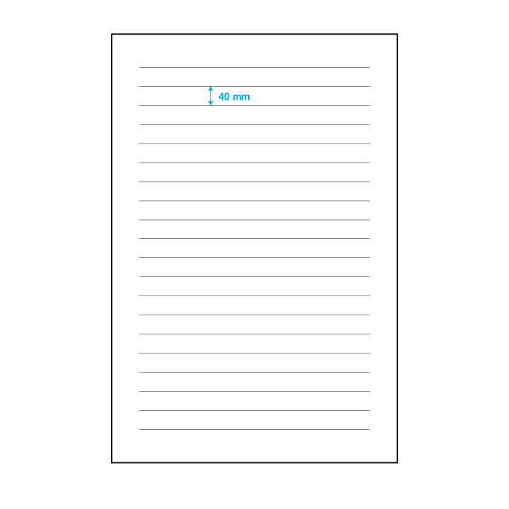 罫線実線 シールタイプ