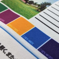 ポリエステル布(トロピカル)の生地拡大