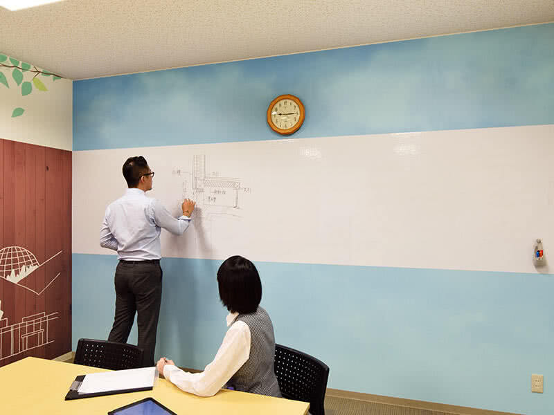 会議室の壁紙製作実例