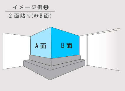 2面貼り(A+B面)の場合の参考価格