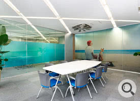 オフィスの壁紙製作実例