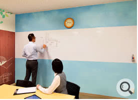 会議室の壁紙製作実例